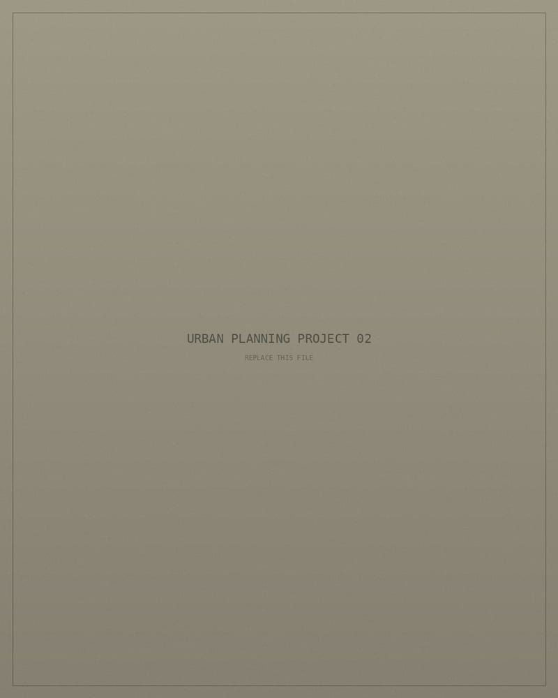 Alireza Rezaie urban planning project — public space analysis