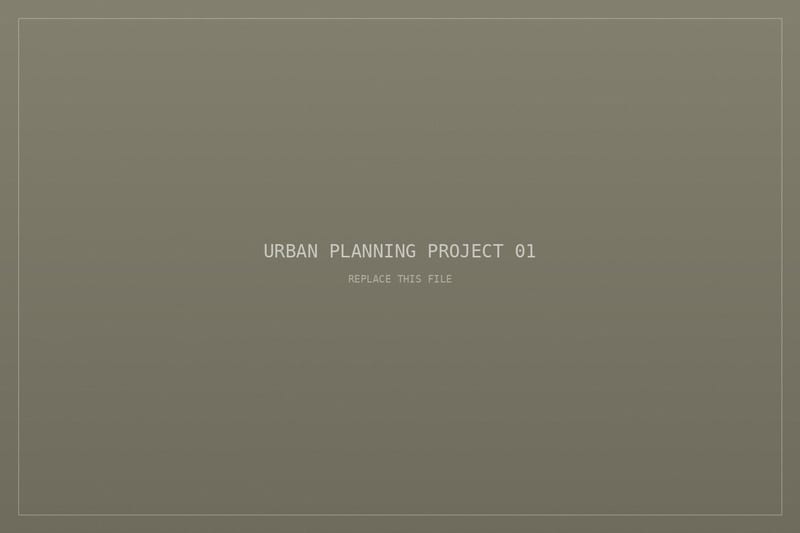 Alireza Rezaie urban planning project — masterplan drawing